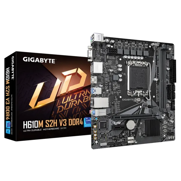 Материнская плата Gigabyte LGA 1700 Intel H610 H610M S2H V3 DDR4