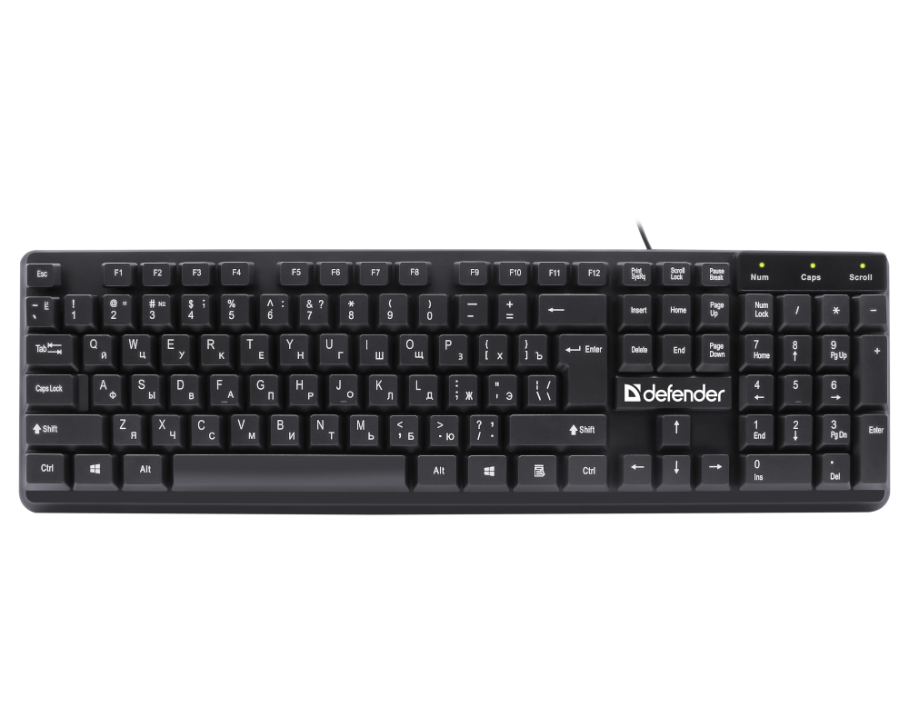 Клавиатура Defender Symbol HB-559 45559, цвет черный