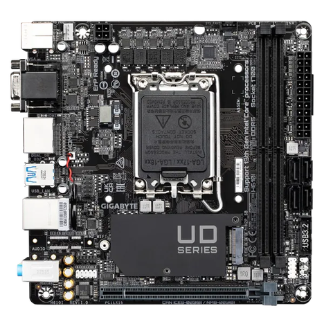 Материнская плата Gigabyte LGA 1700 Intel H610 H610I