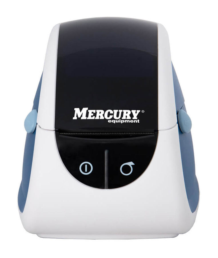 Принтер этикеток MPRINT LP58 EVA (RS232, USB) white &amp; blue