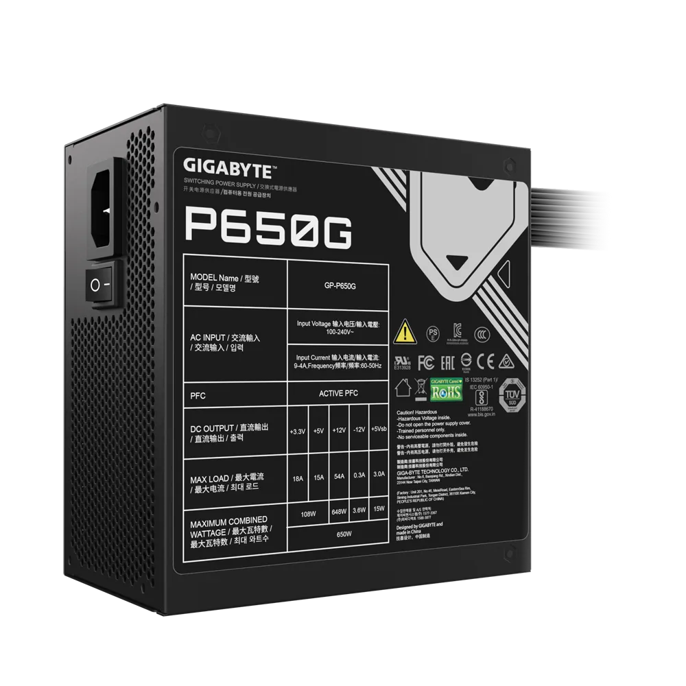Блок питания Gigabyte GP-P650G