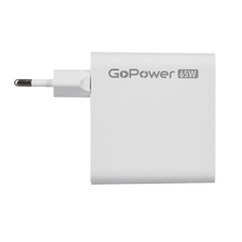 Зарядное устройство GoPower 1USB+2Type-C 65W QC3.0 GaN