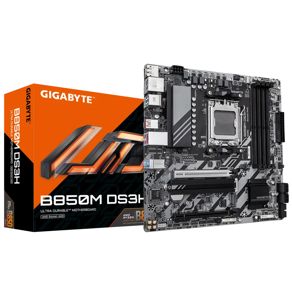 Материнская плата Gigabyte AM5 AMD B850 B850M DS3H