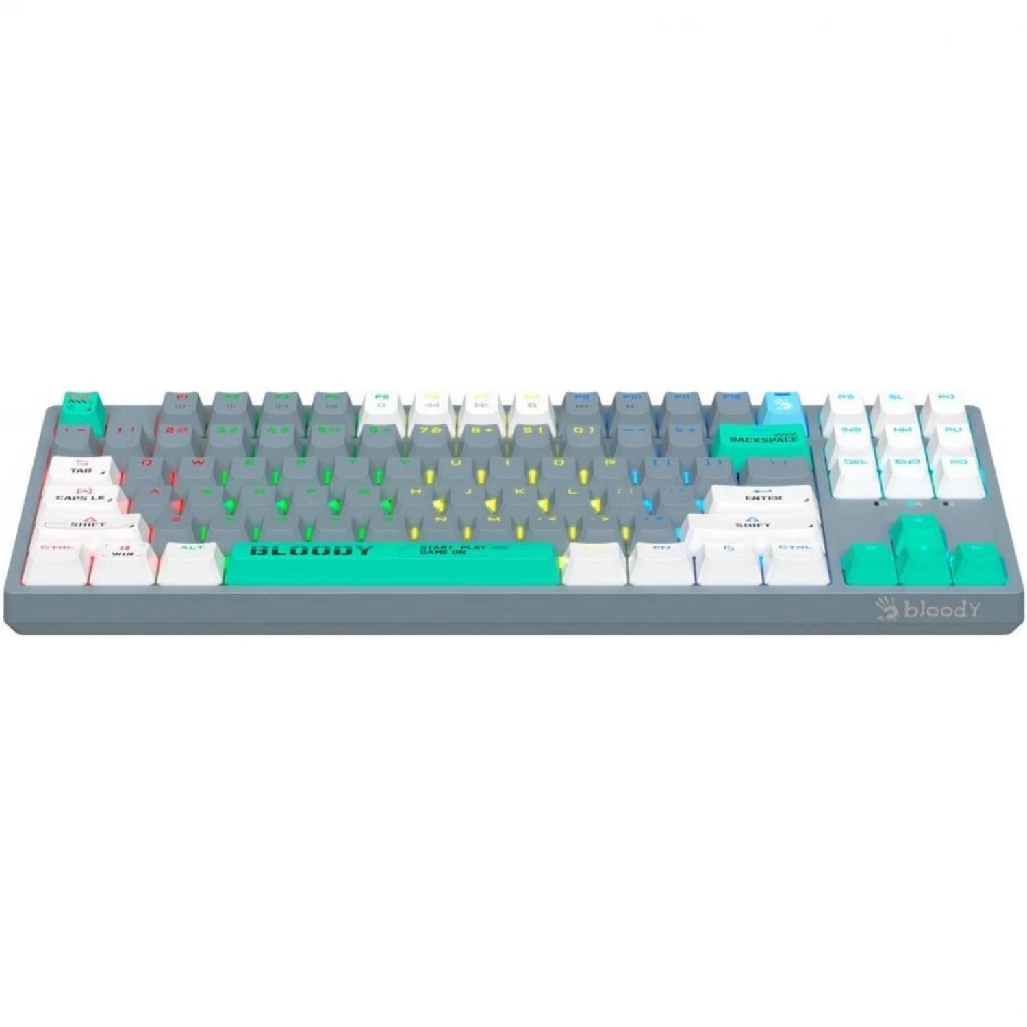 Клавиатура A4tech Bloody S87 Energy S87 USB ENERGY ASH, цвет серый