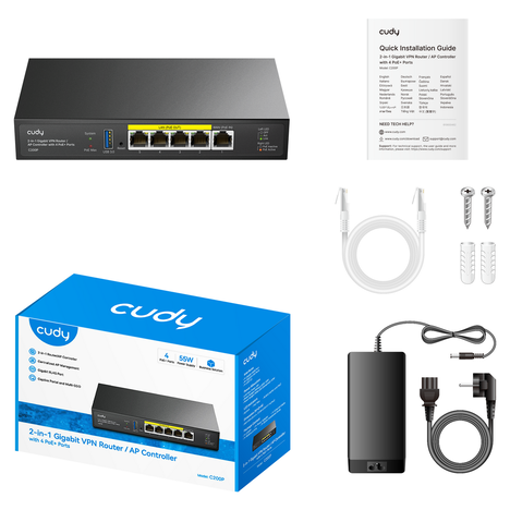Проводной роутер CUDY C200P