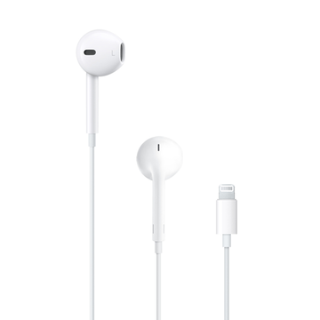 Гарнитура Apple EarPods с разъёмом Lightning [A1748, MWTY3], цвет белый