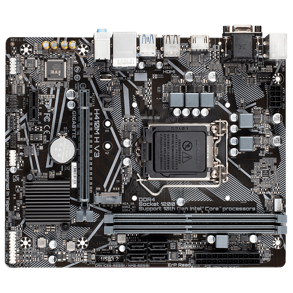 Материнская плата Gigabyte LGA1200 Intel H510 H410M H V3