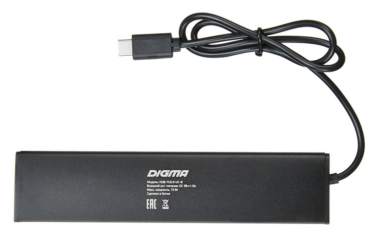 USB-концентратор DIGMA HUB-7U2