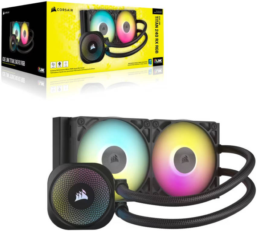 Кулер Процессорный Corsair Water Cooling System iCUE LINK TITAN 240 RX RGB