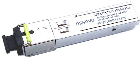 Трансивер OSNOVO SFP-S1SC13-G-1550-1310