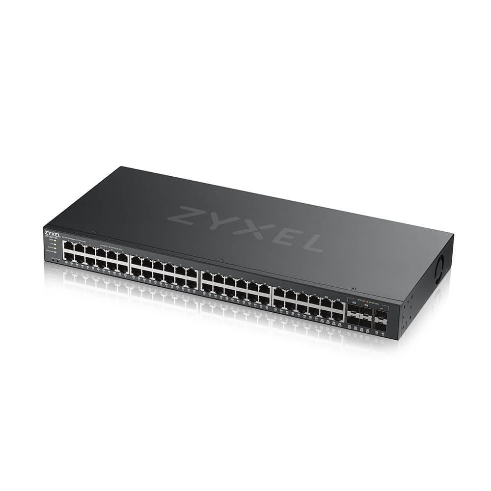 ZYXEL NebulaFlex Pro GS2220-50 Hybrid L2 Switch , 19 "rack, 44xGE, 4 combo ports (SFP / RJ-45), 2xSFP, standalone / cloud management