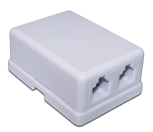 

Розетка Lanmaster TWT-SS2-1212-WH телефоннаяRJ12 бел. (упак.:1шт)