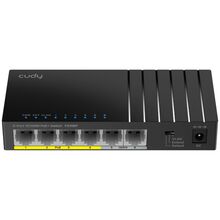 Коммутатор CUDY FS106P 6-Port 10/100M PoE+ Switch 36W