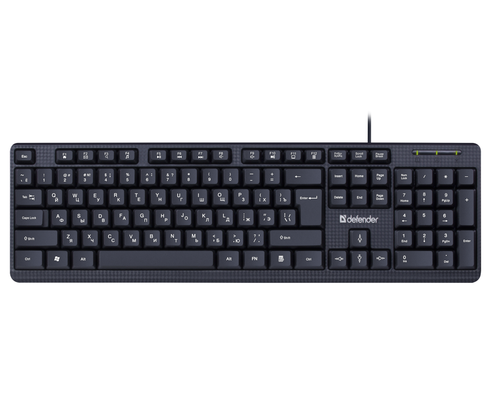 Клавиатура Defender Daily HB-162 45162, цвет черный
