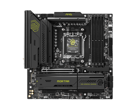 MSI MAG B850M MORTAR WIFI,B850,AM5,4DDR5,1PCI-Ex16,1PCI-Ex4,3M.2,4SATA3,1USB 3.2 Gen2x2,5USB3