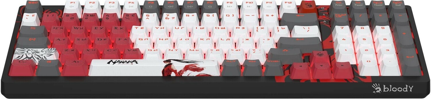 Клавиатура A4tech Bloody S98 NARAKA BLMS RED PLUS, цвет черный