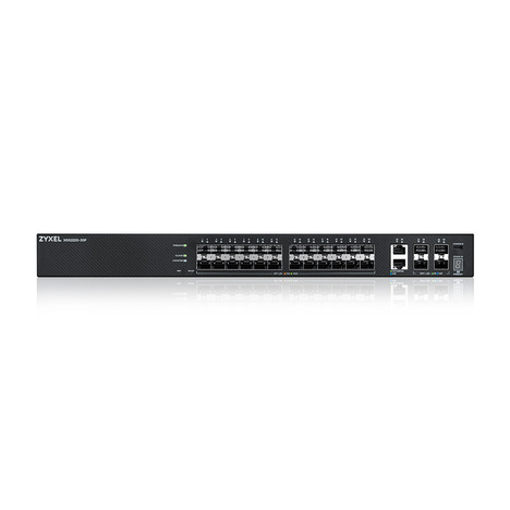 Коммутатор/ Zyxel XGS2220-30F L3 Access switch , rack 19", 24xSFP, 2xRJ-45: 1/2.5/5/10G, 4xSFP+, standalone/cloud management
