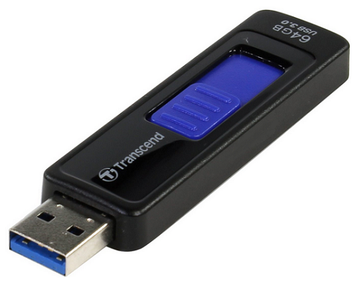 

Флешка TRANSCEND JetFlash 64GB, Черный