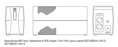 ИБП ITK Line-Interactive ELECTRA ET 800ВА (EET-0800VA-1-001-S)