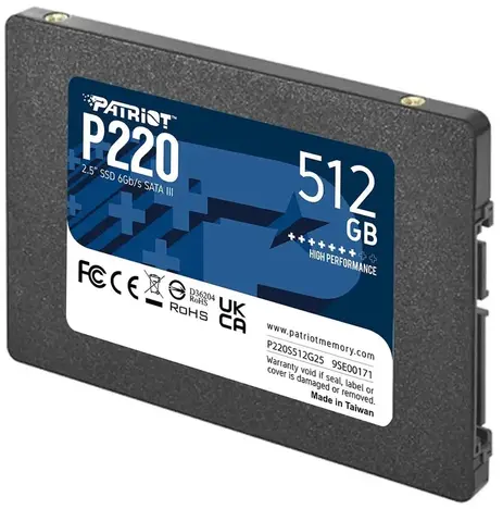 Внутренний твердотельный накопитель Patriot P220 512GB