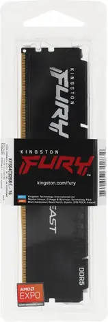 Оперативная память Kingston FURY Beast RGB EXPO 16GB 6400MT/s DDR5 CL32, KF564C32BBEA-16, RTL
