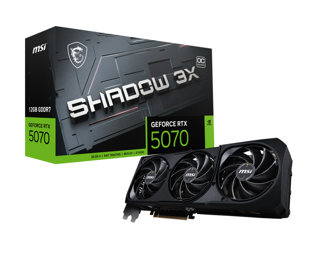 Видеокарта MSI GeForce RTX 5070 12 ΓБ Retail (плохая упаковка )