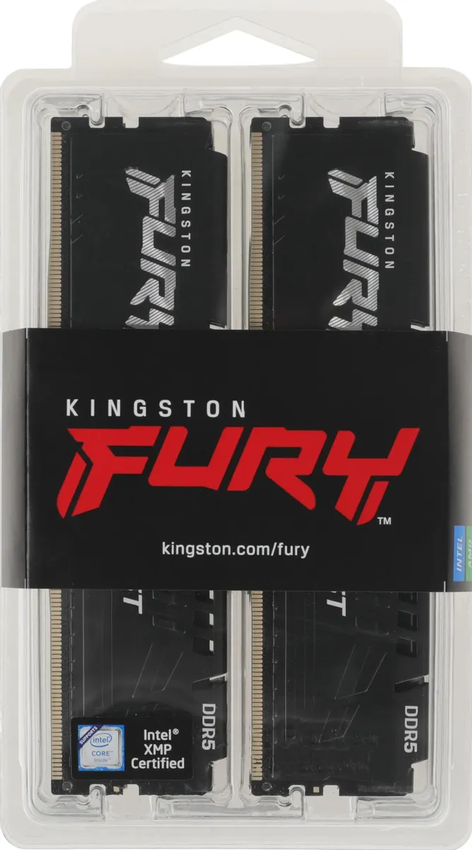 Оперативная память Kingston FURY Beast Black XMP 4х32GB DDR5 5200MHz, KF552C40BBK4-128, RTL