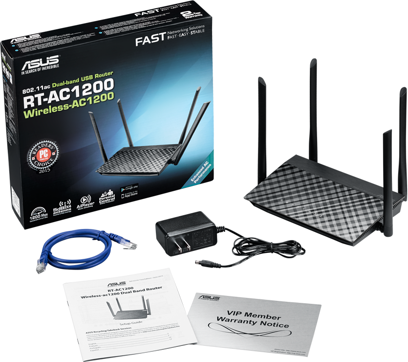 Wi-Fi роутер ASUS RT-AC1200