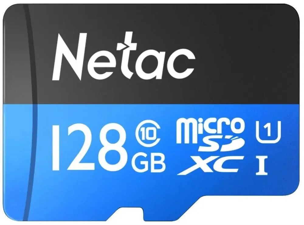 Карта памяти Netac MicroSDXC P500 Standard 128GB