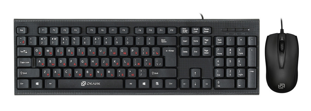 Клавиатура+мышь Oklick KB+M 630M 1091260, цвет черный
