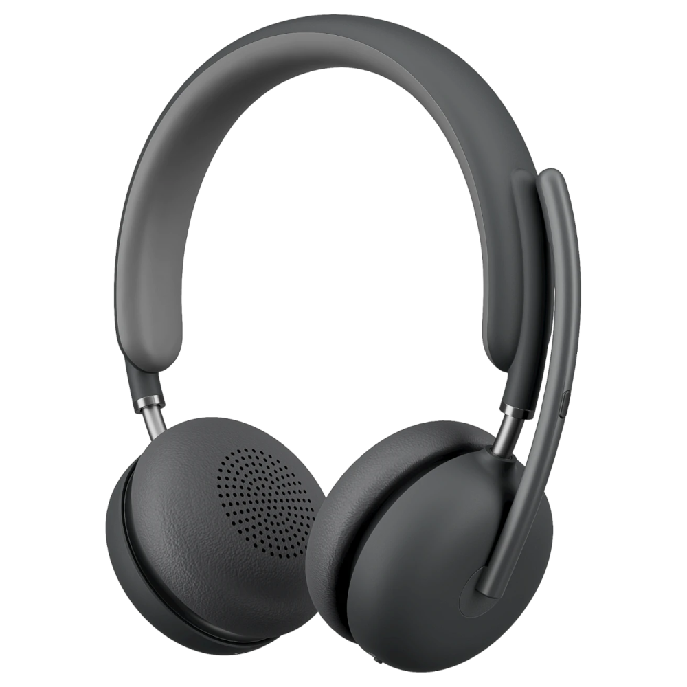 Bluetooth-гарнитура Logitech Zone Wireless 2 UC Graphite (with receiver), цвет черный