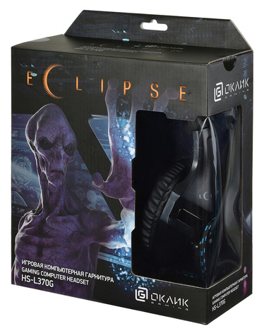 Наушники Oklick HS-L370G ECLIPSE, цвет черный