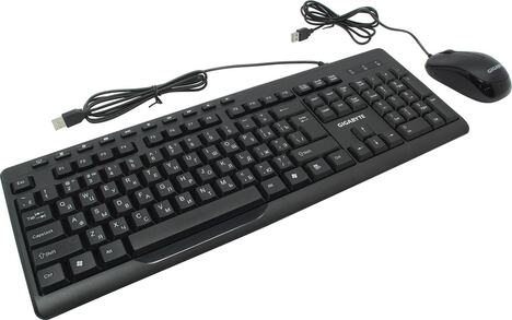 Клавиатура+мышь Gigabyte Комплект клавиатура + мышь GK-KM6300 RUR, цвет черный