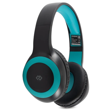Bluetooth-гарнитура DIGMA BT-15, цвет голубой/черный