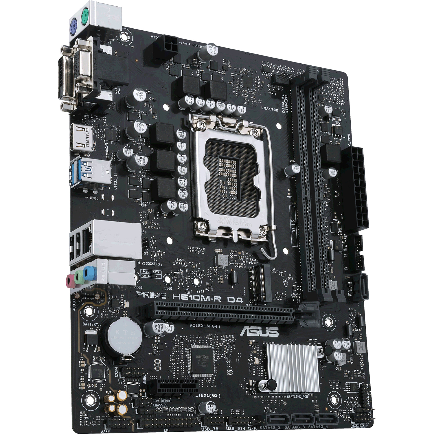Материнская плата ASUS Intel H610 PRIME H610M-R D4-SI