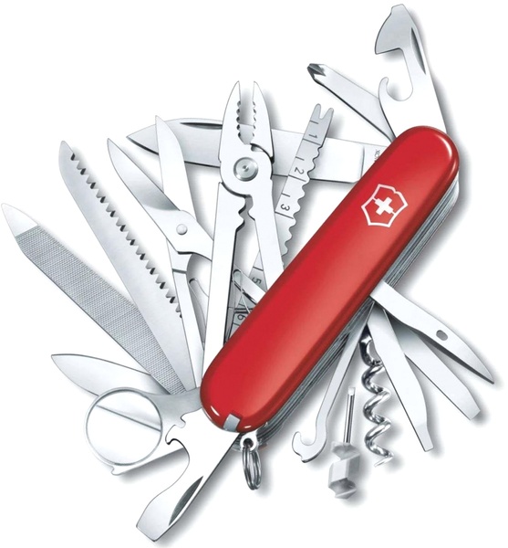 

Нож перочинный Victorinox SwissChamp (1.6795) 91мм 33функций красный карт.коробка