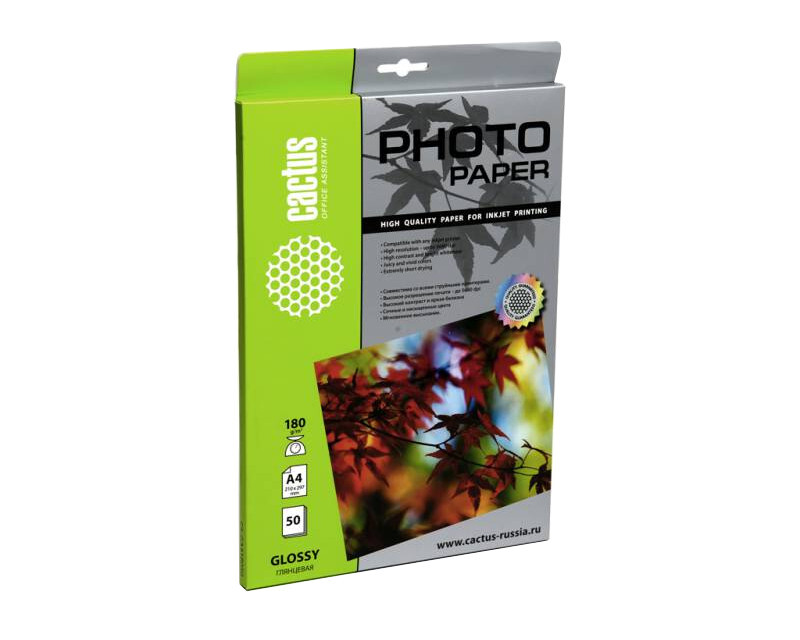 Бумага белый Cactus CS-GA418050