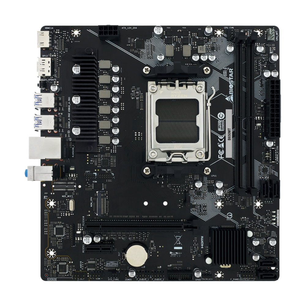 Материнская плата Biostar AM5 AMD B650 B650MT