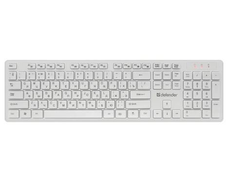 Клавиатура+мышь Defender Auckland C-987 45987, цвет белый