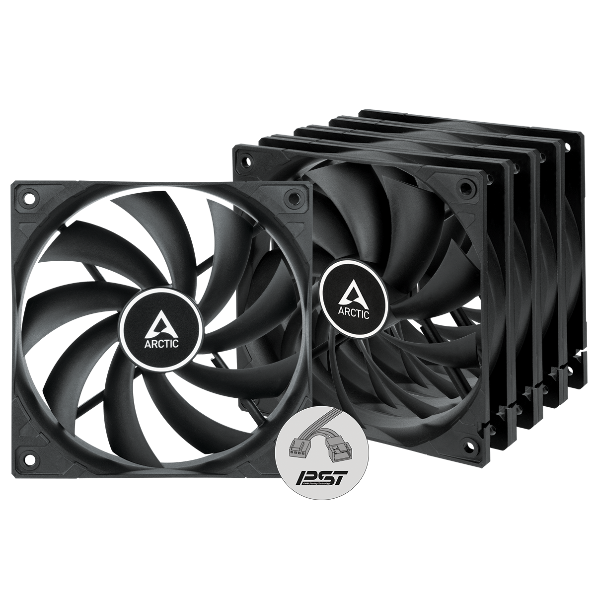 Вентилятор ArcticCooling для корпуса F12 PWM PST (5 Pack)