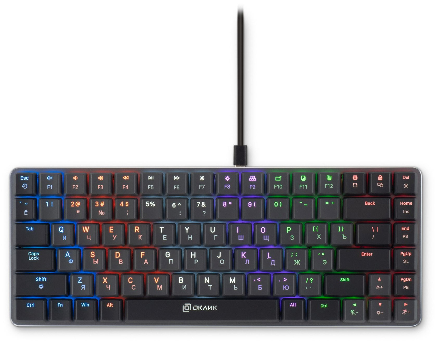 Клавиатура Oklick KeyBoard K615X 1934413, цвет черный