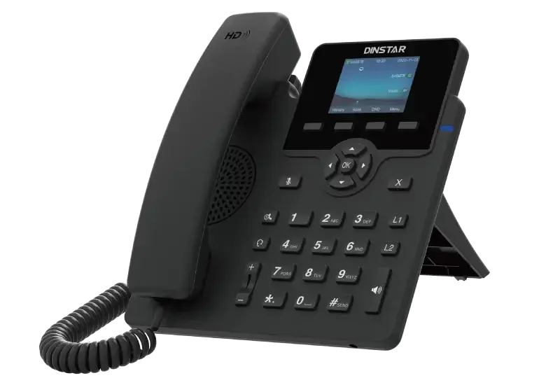 Телефон IP Dinstar C62UP черный