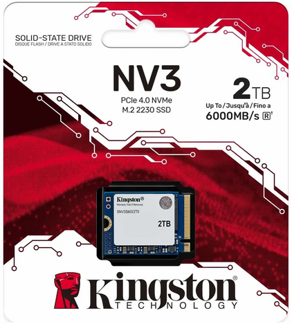 Внутренний твердотельный накопитель Kingston NV3 2TB