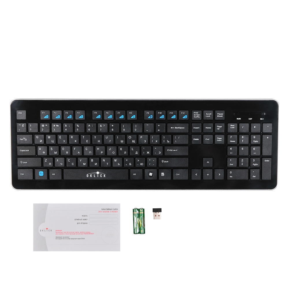 Клавиатура Oklick KeyBoard 870S 368218, цвет черный