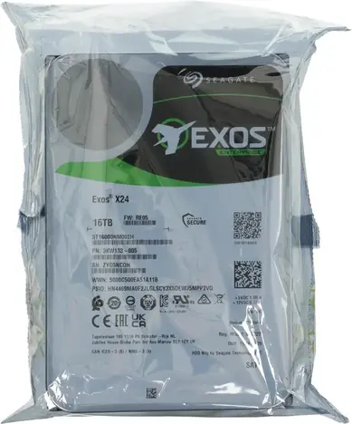 Жесткий диск  SEAGATE Exos X24 3.5  16TB 7.2K SATA3