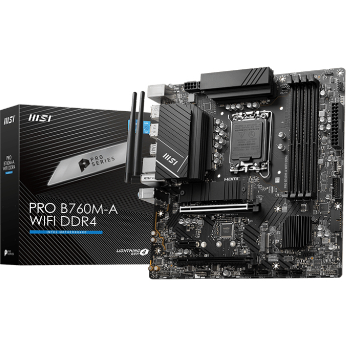 Материнская плата MSI Intel B760 PRO B760M-A WIFI DDR4