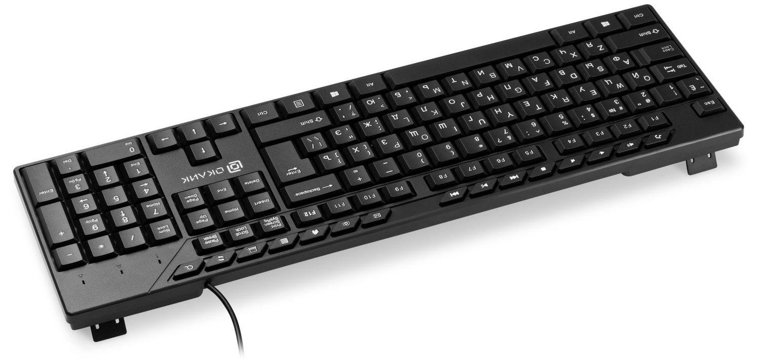 Клавиатура Oklick USB 125M 1678108, цвет черный