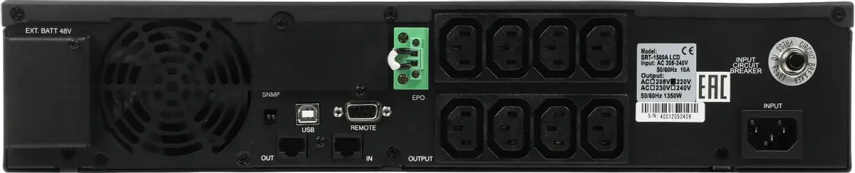 ИБП Powercom Smart King RT SRT SRT-1500A LCD