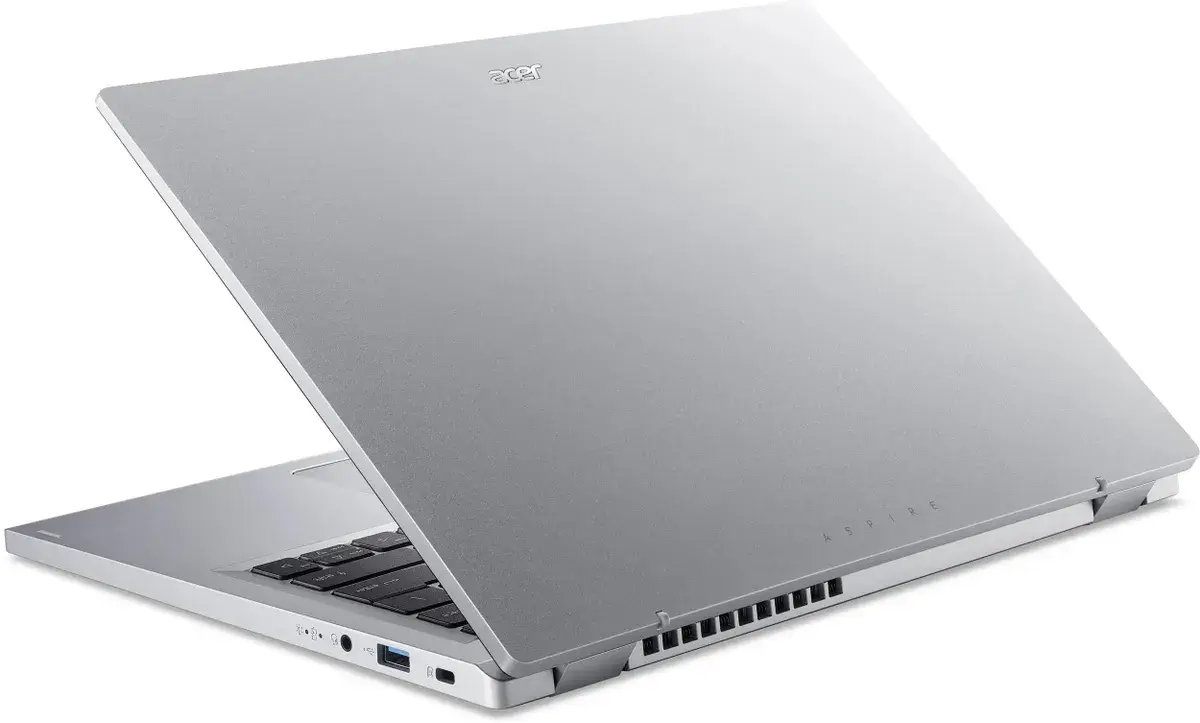 Ноутбук/ ACER Aspire AG14-21P-R4XC 14"(1920x1200 (матовый) IPS)/AMD Ryzen 3 7320U(2.4Ghz)/8192Mb/256PCISSDGb/noDVD/Int:UMA/Cam/BT/WiFi/50WHr/war 1y/1.5kg/Silver/NoOS