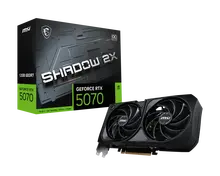 Видеокарта MSI Bad Pack RTX5070 SHADOW 2X OC 12GB GDDR7 192bit 3xDP HDMI 2FAN RTL bp